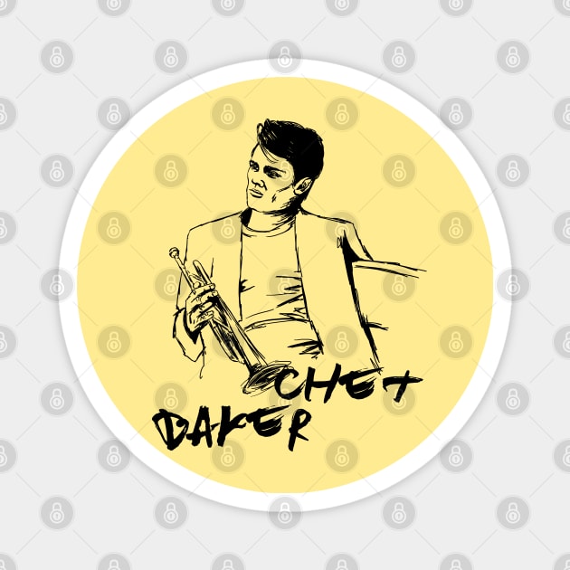 Chet Baker Magnet by Erena Samohai